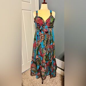 FARM Rio Totally Tuiuiu Cotton Maxi Dress